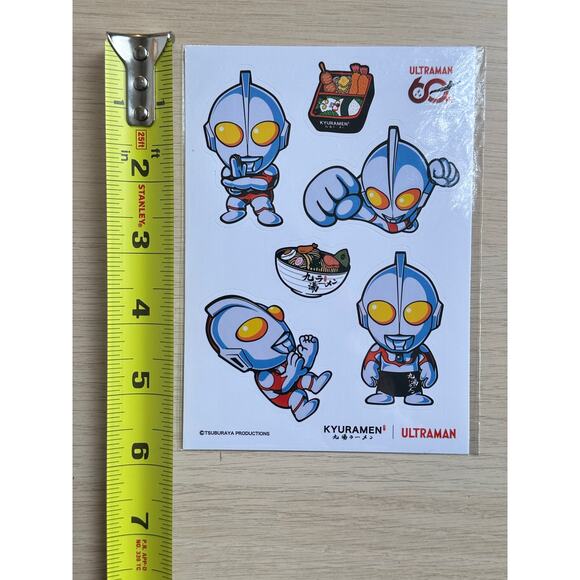 Rare Ultraman x Kyuramen Sticker Set - New - Picture 2 of 3